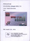 Pengantar statistika dengan SPSS 17.0 : untuk teknik informatika
