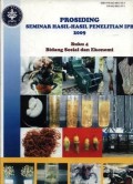 Prosiding seminar hasil-hasil penelitian IPB 2009:  buku 4 bidang sosial dan ekonomi