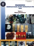 Prosiding seminar hasil-hasil penelitian IPB 2009: buku 3 bidang kesehatan