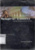 Managerial economics dalam perekonomian global jilid I