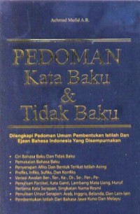 Image of Pedoman Kata Baku & Tidak Baku