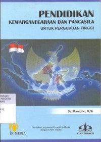 Pendidkan Kewarganegaraan dan Pancasila untuk Perguruan Tinggi