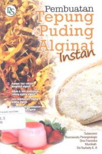 Image of Pembuatan Tepung Puding Alginat Instan