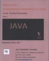 Pengantar pemrograman berorientasi objek untuk teknik informatika