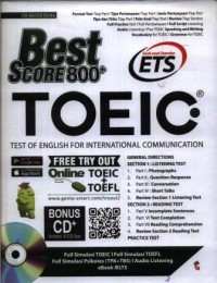 Best score 800+ TOEIC : test of English for international communication