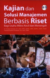 Image of Kajian dan solusi manajemen berbasis riset bagi usaha mikro kecil dan menengah