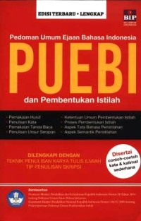 Image of Pedoman umum ejaan Bahasa Indonesia = PUEBI dan pembentukan istilah