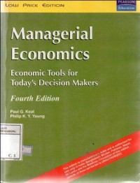 Managerial Economics : Econimic Tools for Today's Decision Makers