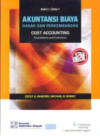 Image of Akuntansi Biaya Dasar Dan Perkembangan : Cost Accounting: Foundations and Evolutions Buku 1