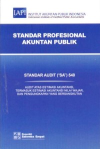 Image of Standar audit SA 540