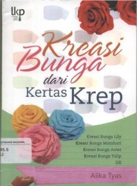 Kreasi Bunga dari Kertas Krep