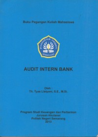 Image of Audit intern bank : buku pegangan kuliah mahasiswa