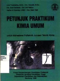 Petunjuk praktikum kimia umum untuk mahasiswa politeknik jurusan kimia