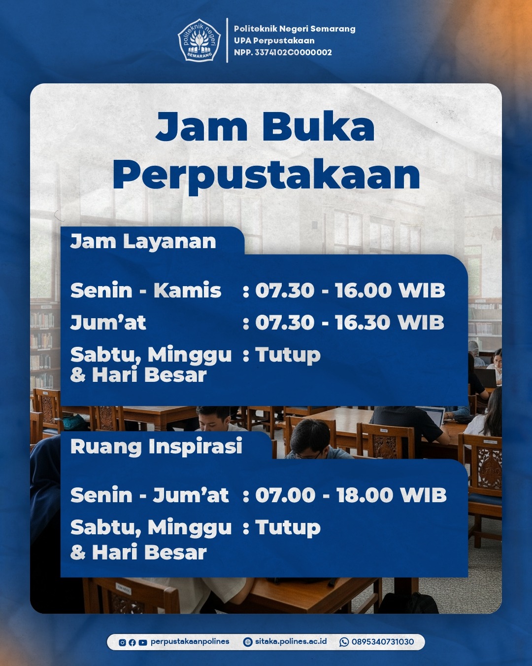 Jam Buka Perpustakaan